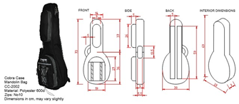 Mandolin Bag Dimensions 